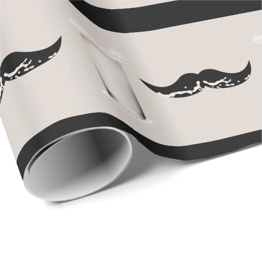 Milk Mustache Creme Cadeaupapier (Rol Hoek)