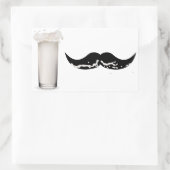 Milk Mustache Rechthoekige Sticker (Tas)