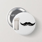 Milk Mustache Ronde Button 5,7 Cm (Voorkant /achterkant)