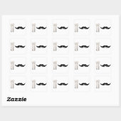 Milk Mustache Vierkante Sticker (Vel)