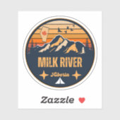 Milk River, Alberta Sticker (Vel)