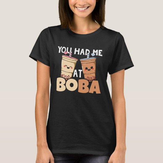 Milk Tea Boba  Bubble Tea Maker T-shirt (Voorkant)