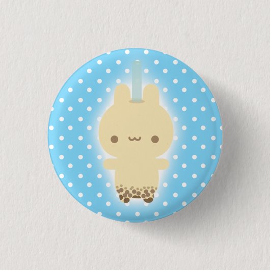 Milk Tea Bunny Button (Voorkant)