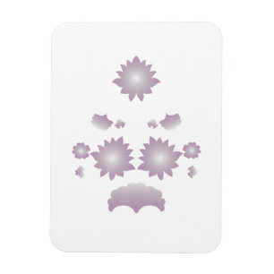 Milk White Classic Roos decoratief ontwerp Magneet