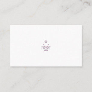 Milk White Classic Roos decoratief ontwerp Plaatskaartje