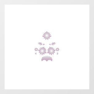 Milk White Classic Roos decoratief ontwerp Raamsticker