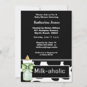 Milkaholic Baby Neutral Douche Invitation (Devant)