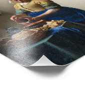 Milkmaid van Johannes Vermeer Foto Afdruk (Hoek)