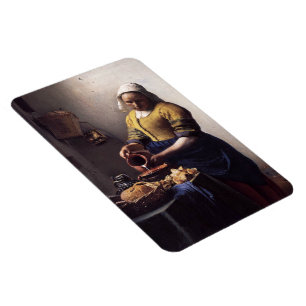 Milkmaid van Johannes Vermeer Magneet