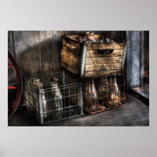 Milkman - Flessen in dozen Poster (Voorkant)