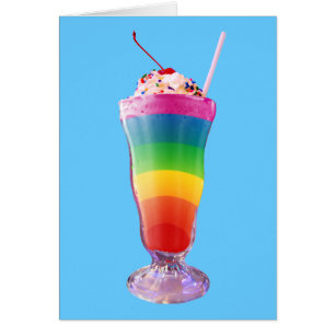 Milkshake arc-en-ciel