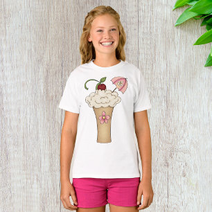 Milkshake Avec Un T-shirt Filles Parapluie