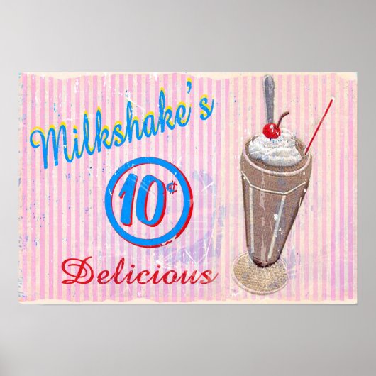 Milkshake II-Poster Poster (Voorkant)