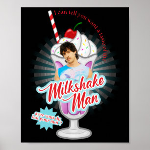 Milkshake Man - Eurovisie 2025 - Australië Sticke Poster