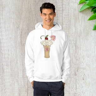 Milkshake met een paraplu Mannen hoodie
