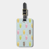 Milkshake Pattern Bagagelabel (Voorkant verticaal)