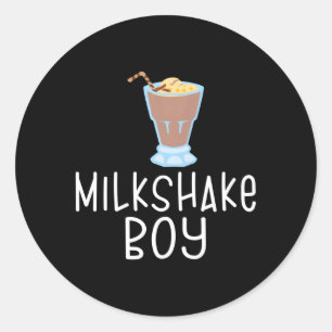 milkshake ronde sticker
