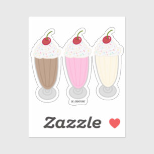 Milkshake Trio Sticker