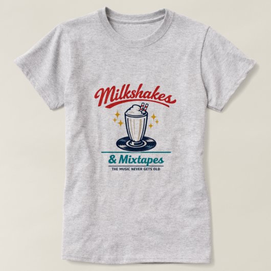 Milkshakes & Mixtapes T-shirt (Design voorkant)