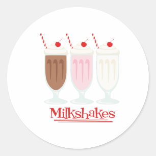 Milkshakes Ronde Sticker
