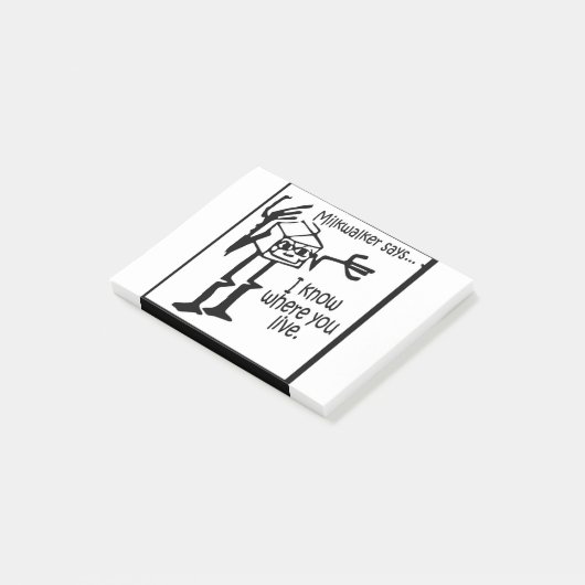 Milkwalker zegt..... Meme Post-it® Notes (Schuin)