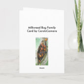 Milkweed Bugs Family Note Kaart (Achterkant)