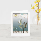 Milkweed in Winter Kaart (Gele Bloem)