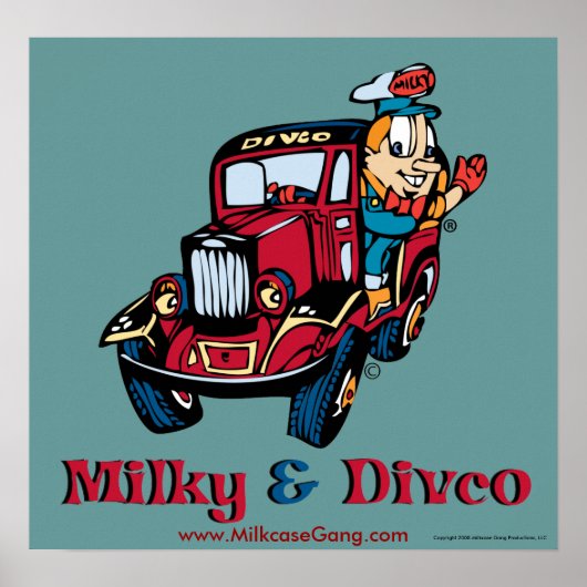 Milky en Divco Poster (Voorkant)