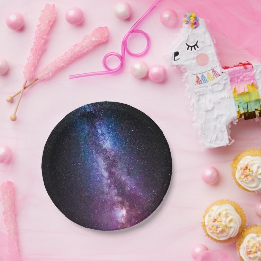 Milky-way bright coconto papieren bordje (Feest)