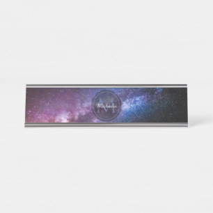 Milky way bright covu personalizable monogram bureau naambordje