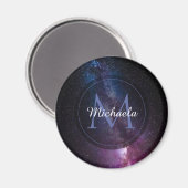 Milky way bright covu personalizable monogram magneet (Voorkant / Achterkant)