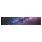 Milky way bright covu personalizable monogram naambordje (Voorkant)