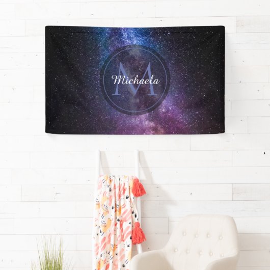 Milky way bright covu personalizable monogram spandoek (Insitu)