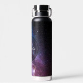 Milky way bright covu personalizable monogram waterfles (Achterkant)