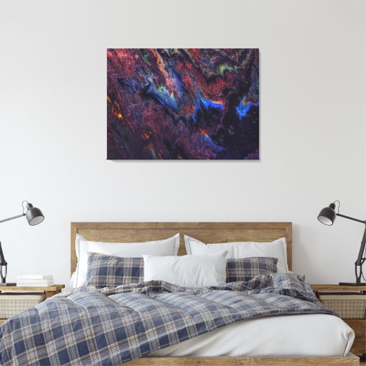 Milky Way Galaxy Art Canvas Afdruk (Insitu (Slaapkamer))
