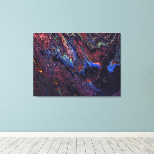 Milky Way Galaxy Art Canvas Afdruk (Insitu (Houten vloer))