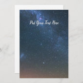 Milky Way Galaxy Background | Night Sky Stars Kaart (Voorkant / Achterkant)