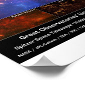 Milky Way Galaxy Center Poster (Hoek)