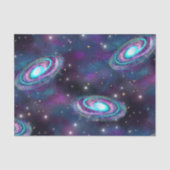 Milky Way Galaxy | Kosmische blauwe Paarse roze gl Tissuepapier (Voorkant)