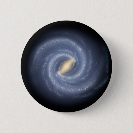 Milky Way Galaxy Space NASA Ronde Button 5,7 Cm (Voorkant)