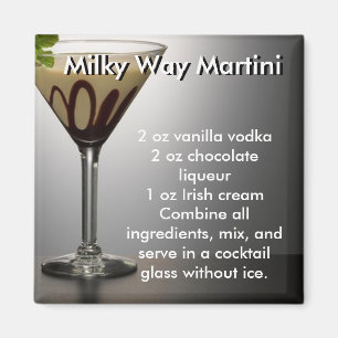 MILKY WAY MARTINI RECIPE MAGNET MAGNEET