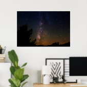 Milky Way night sky, California Poster (Thuiskantoor)