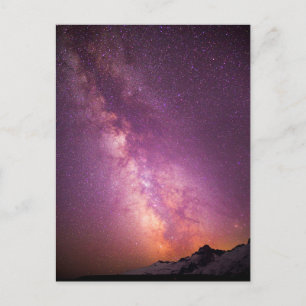 Milky Way   Over the Shoulder of Mt. Rainier Briefkaart