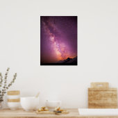 Milky Way | Over the Shoulder of Mt. Rainier Poster (Keuken)
