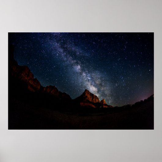 Milky Way over Watchman Poster (Voorkant)
