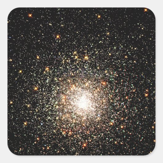 Milky Way Star-cluster Vierkante Sticker (Voorkant)