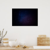 Milky Way sterren night sky Poster (Keuken)