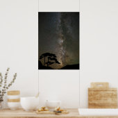 Milky Way with Tree | Ouray Colorado Poster (Keuken)