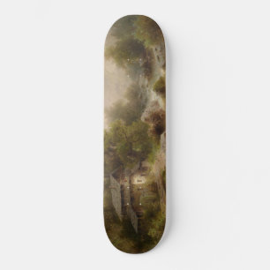 Mill over een bergstroom (door Albert Rieger) Skateboard
