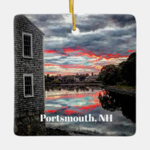 Mill Pond Sunset, Portsmouth, NH Ornament